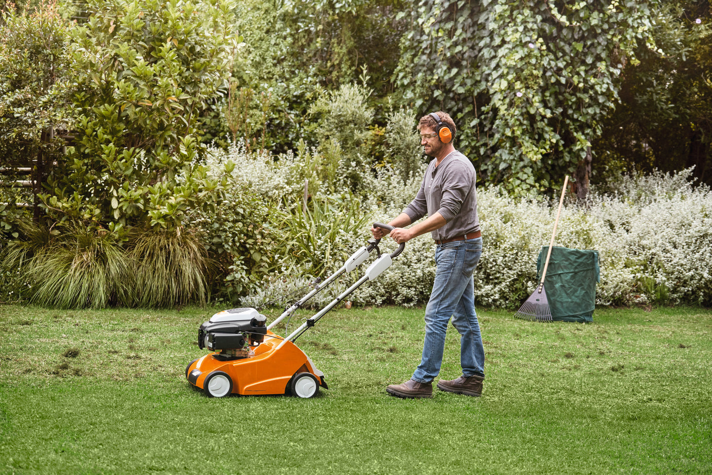 Petrol Lawn Scarifier. Hire from