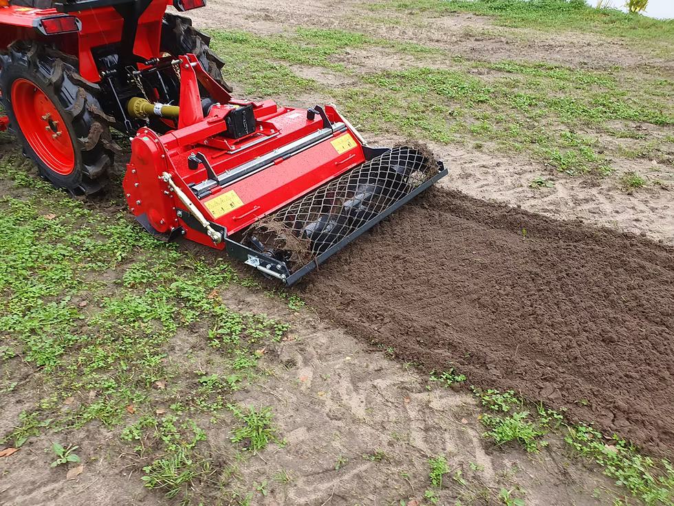 1.25m Farm Master Stone Burier. Hire from